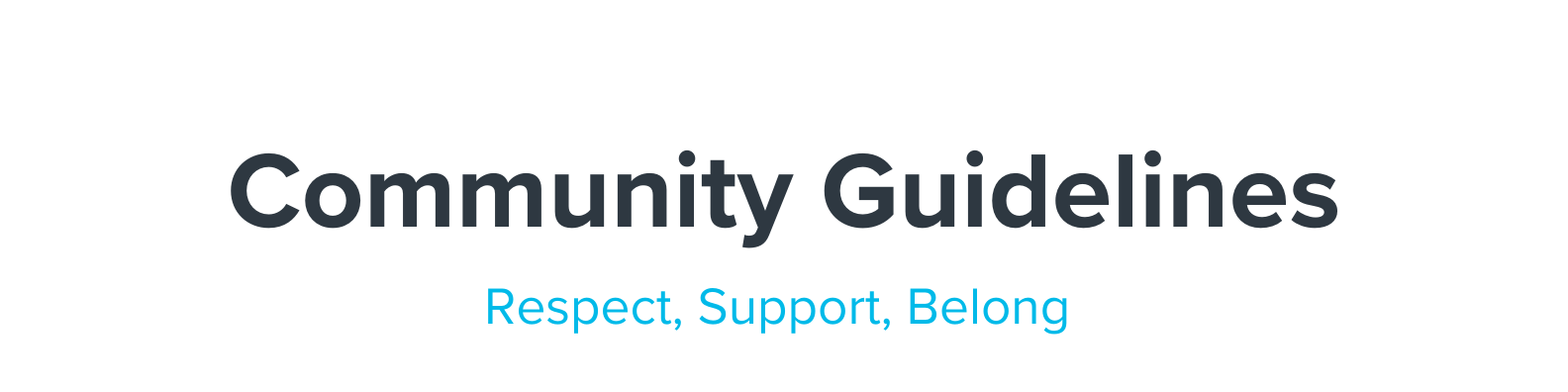 Community Guidelines